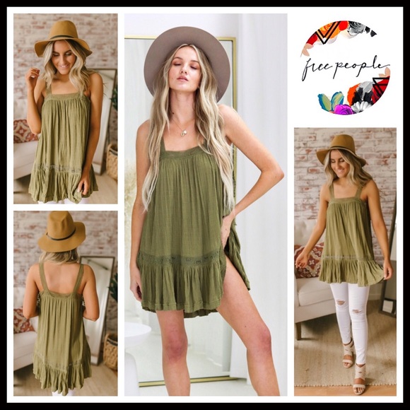 Free People Dresses & Skirts - FREE PEOPLE BOHO SLIP DRESS A-LINE MINI A3C